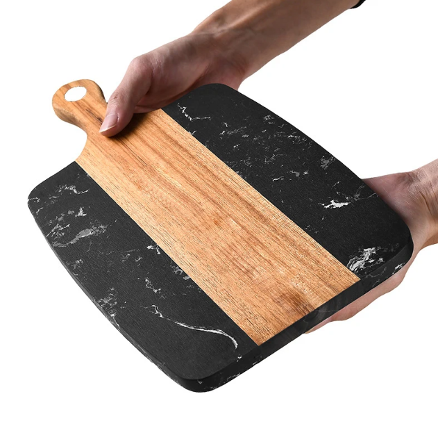 Chopping Board Marble Splicing Acacia Wood