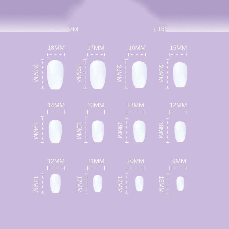 Ice Glitter Short Ballet Foreign Trade Section Wears Nail Art-3