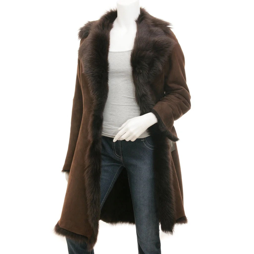 WOMEN TOSCANA SHEARLING IN BROWN ARLINGTON