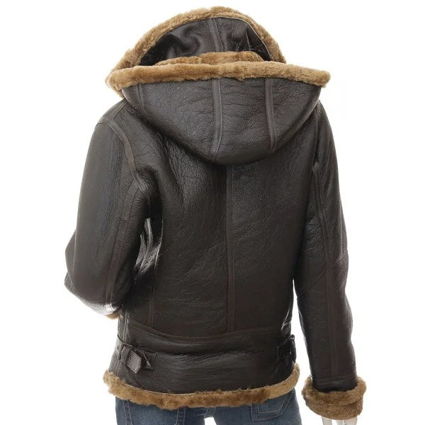 WOMEN BROWN AND GINGER SHEEPSKIN JACKET MELISSA