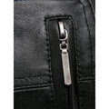 MEN LEATHER BOMBER JACKET IN BLACK GATES
