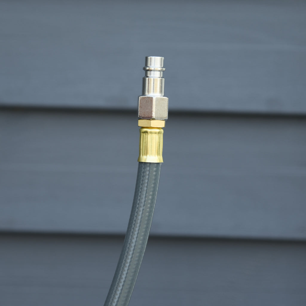 Enrouleur de Tuyau à Air Comprimé 20 m + 1,94 m, Dévidoir Automatique Ø Intérieur 3/8", 1/4" BSPT, Gris-8