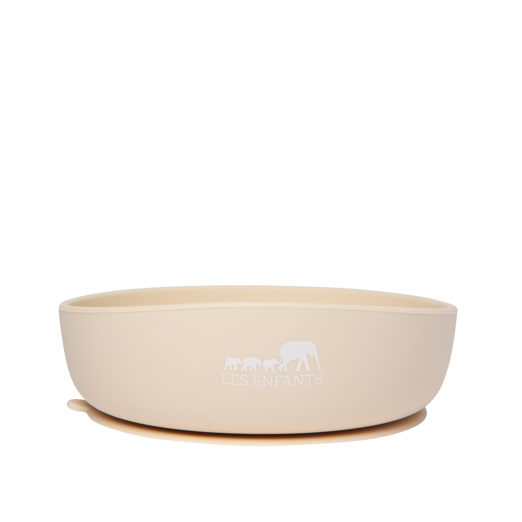 Silicone Baby Plate Bowl - Sand-0