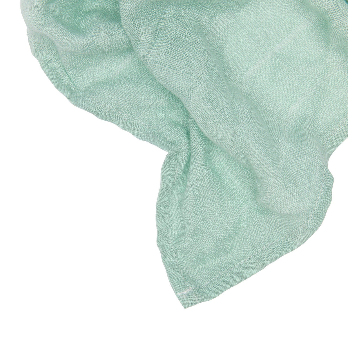 Muslin Squares Green / White