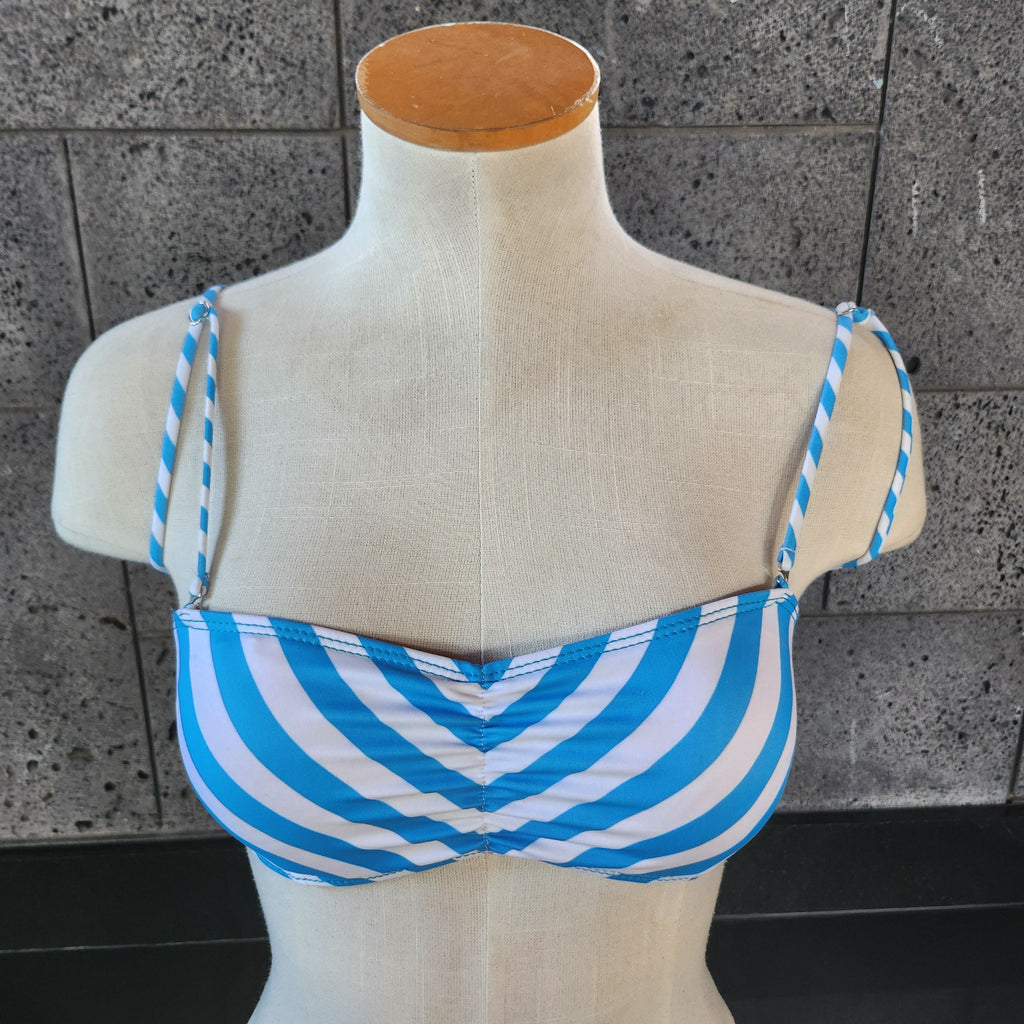 Loco Boutique Chevron Stripes Bandeau Bikini Top