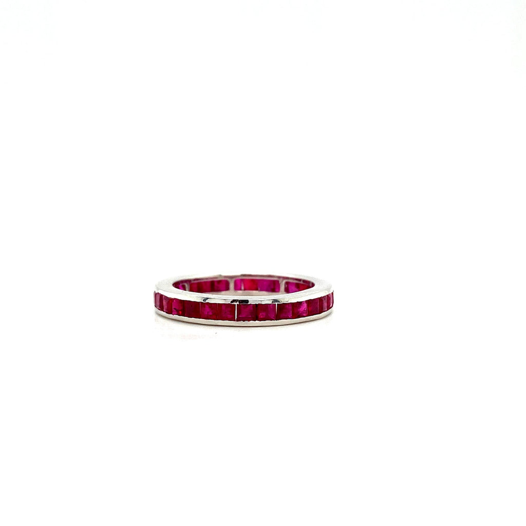 Ruby Ring in 14K White Gold - KGR 16301-0