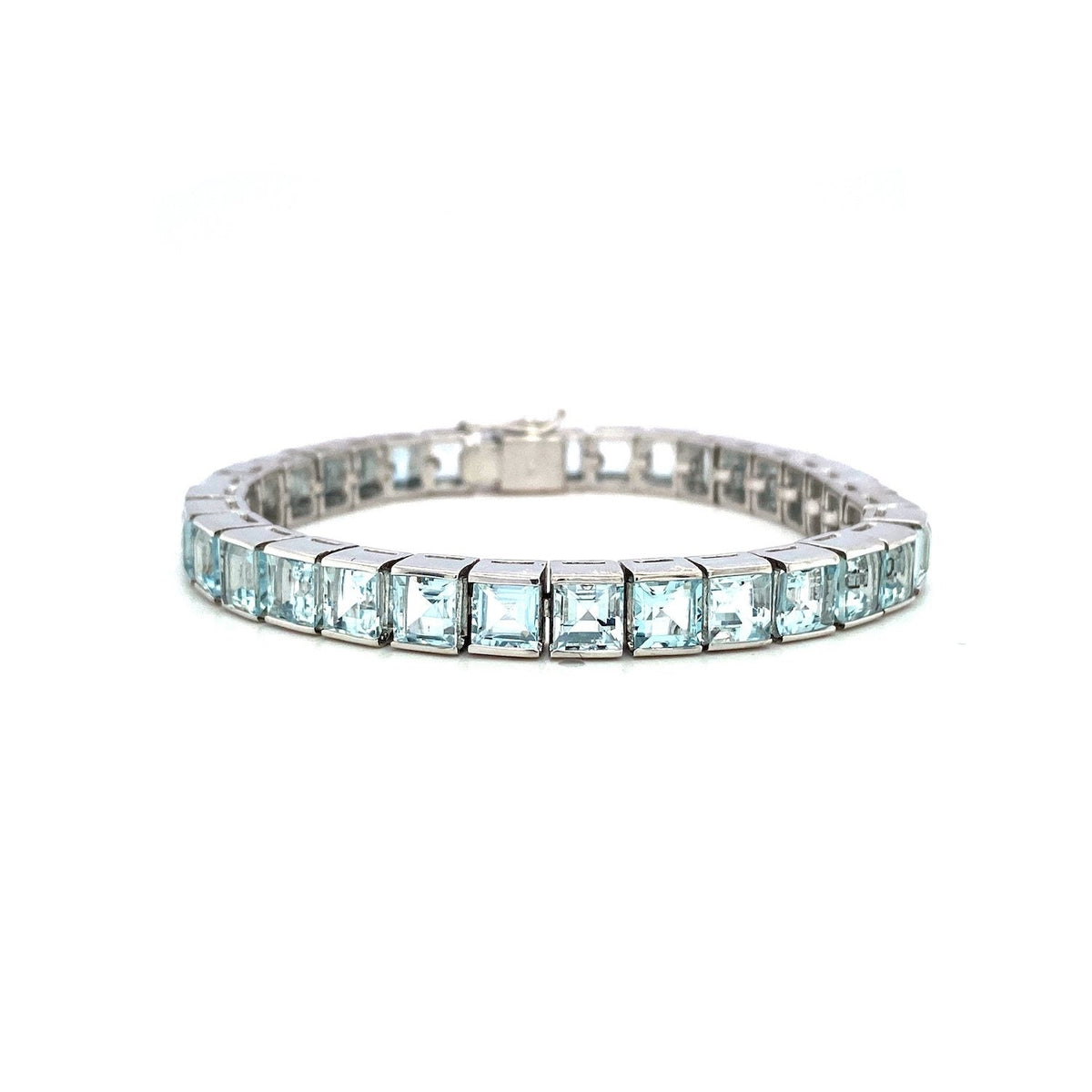 Aquamarine Bracelet in .925 Sterling Silver - KSD 41967-0