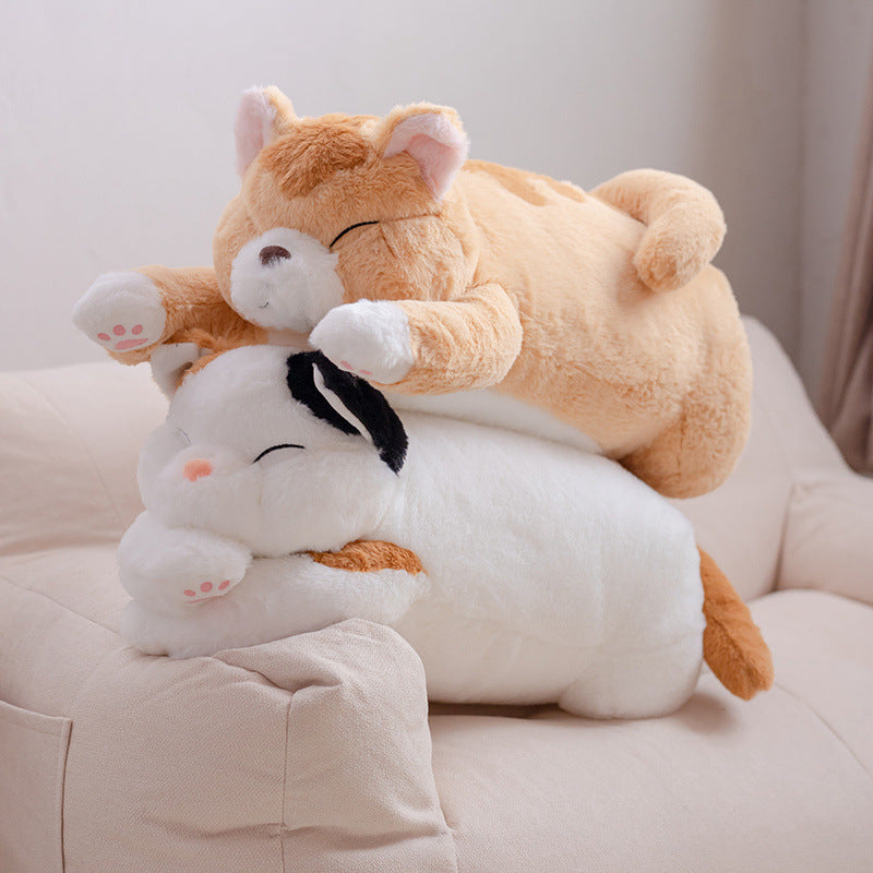 Lying Fat Cat Plush-3