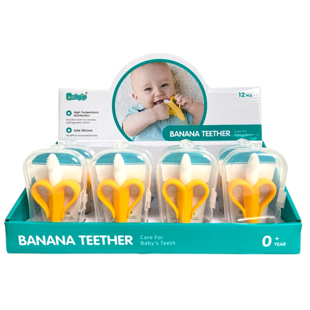 Bébi rágóka, fogkefe forma, 10 cm, 12 db/disp.-0