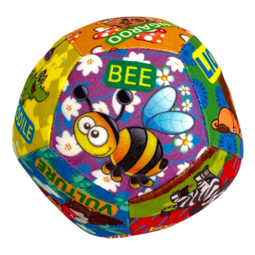 Soft labda, mesés, velúr, textil, 15 cm átm., hálós-0