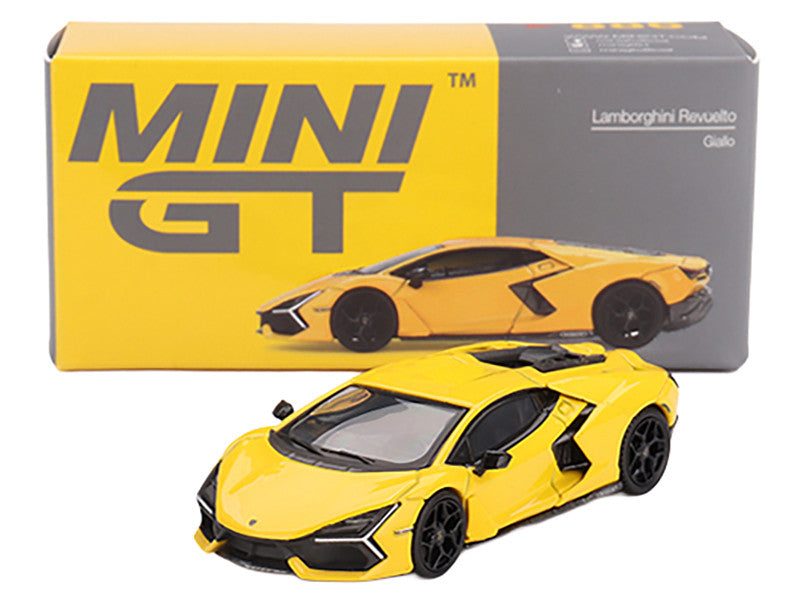 Lamborghini Revuelto Giallo (Yellow) Limited Edition 1/64 Diecast Model Car by Mini GT-1