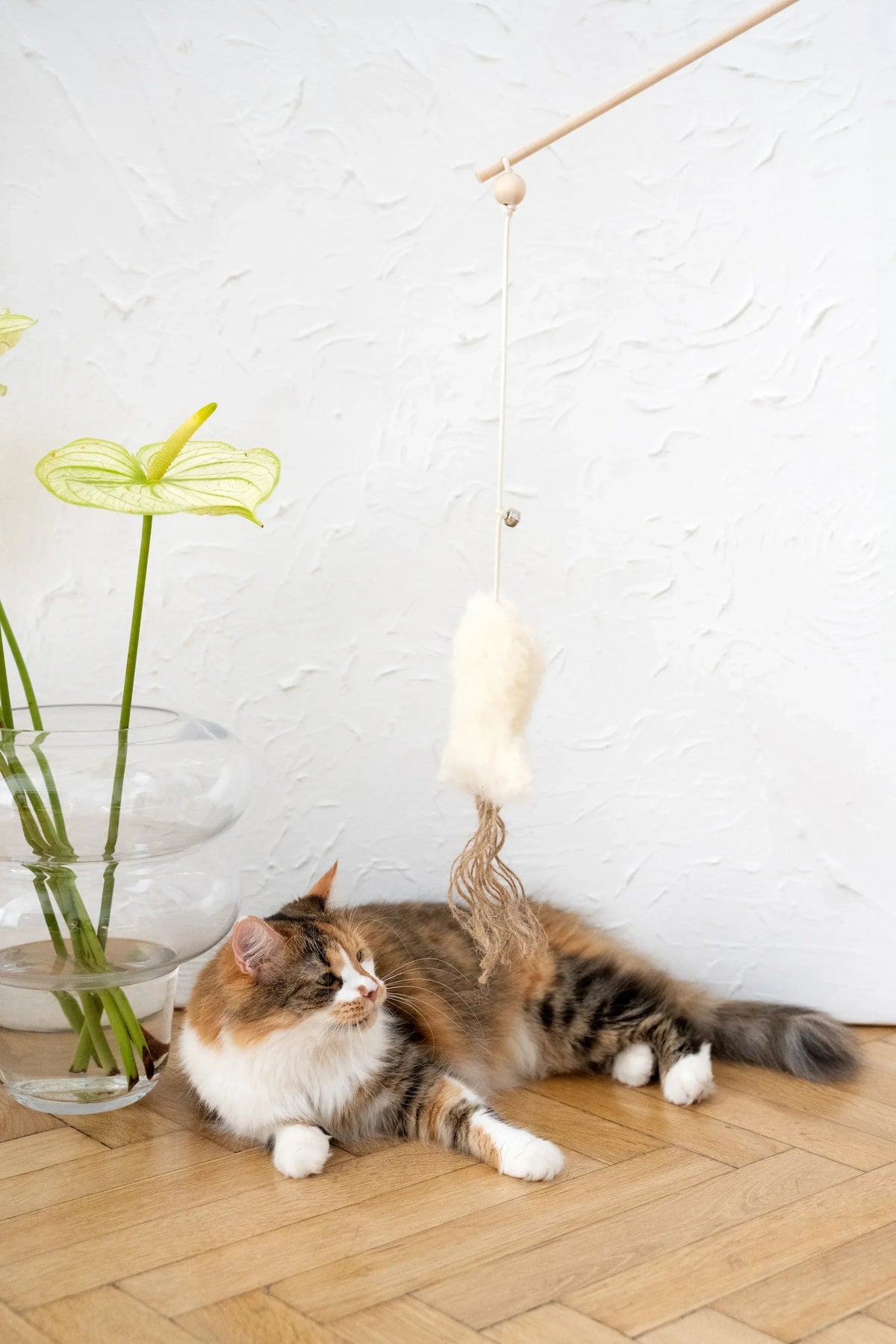 Natural Woolen Cat Toy: Fish-1