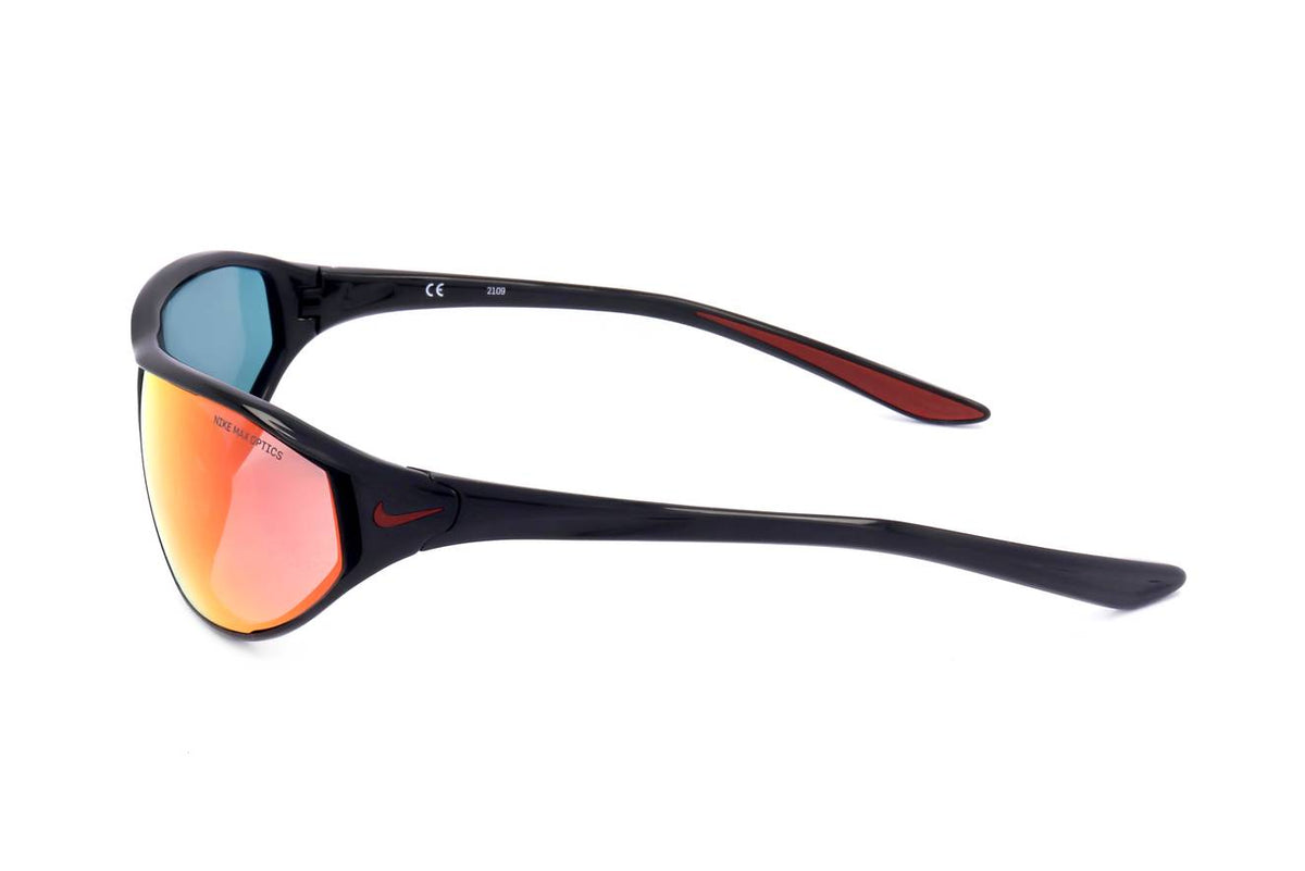 NIKE SUNGLASSES Mod. AERO SWIFT BLACK RED MIRROR - Nike Max Optics lenses-2