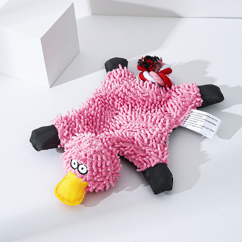 Mop Plush Pet Toy Duck Animal Dog Toys-1