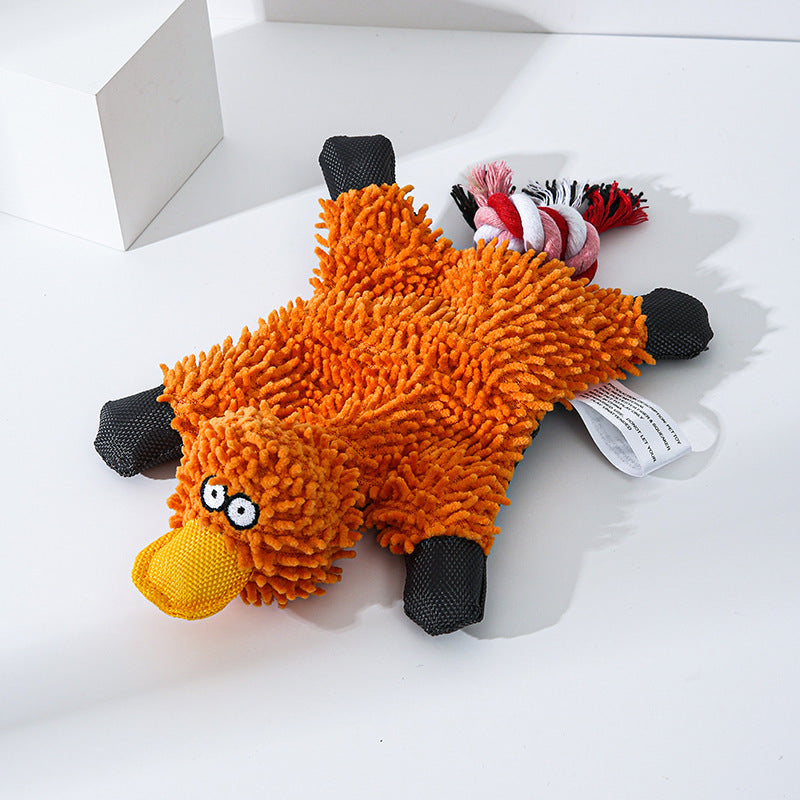 Mop Plush Pet Toy Duck Animal Dog Toys-2