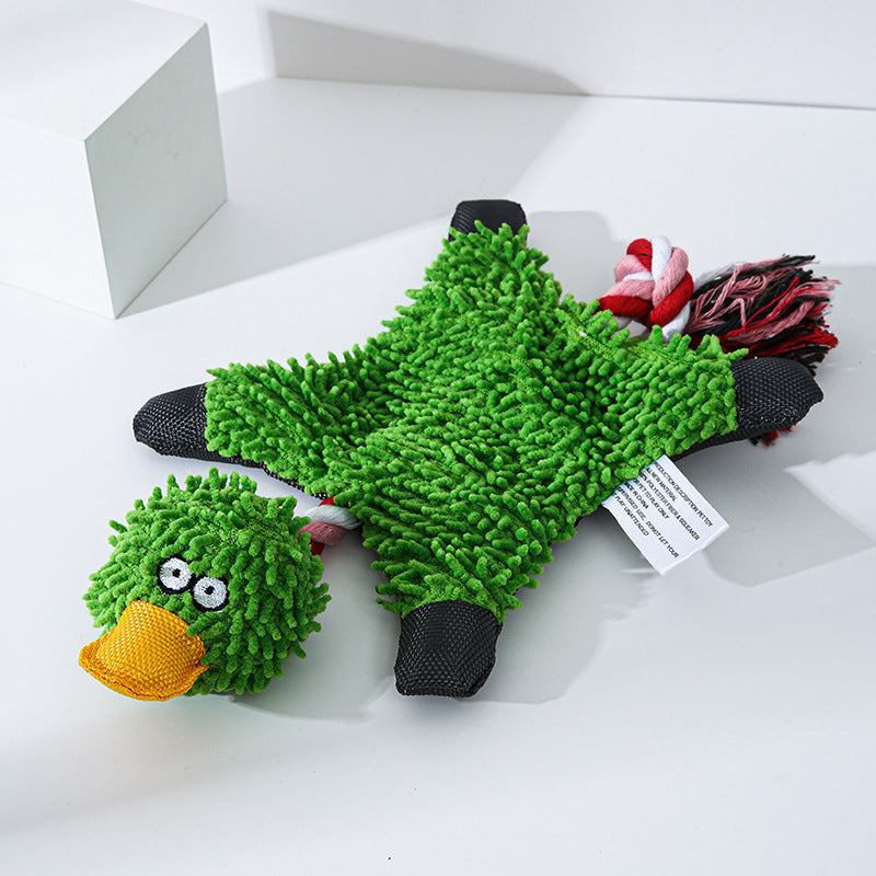 Mop Plush Pet Toy Duck Animal Dog Toys-3