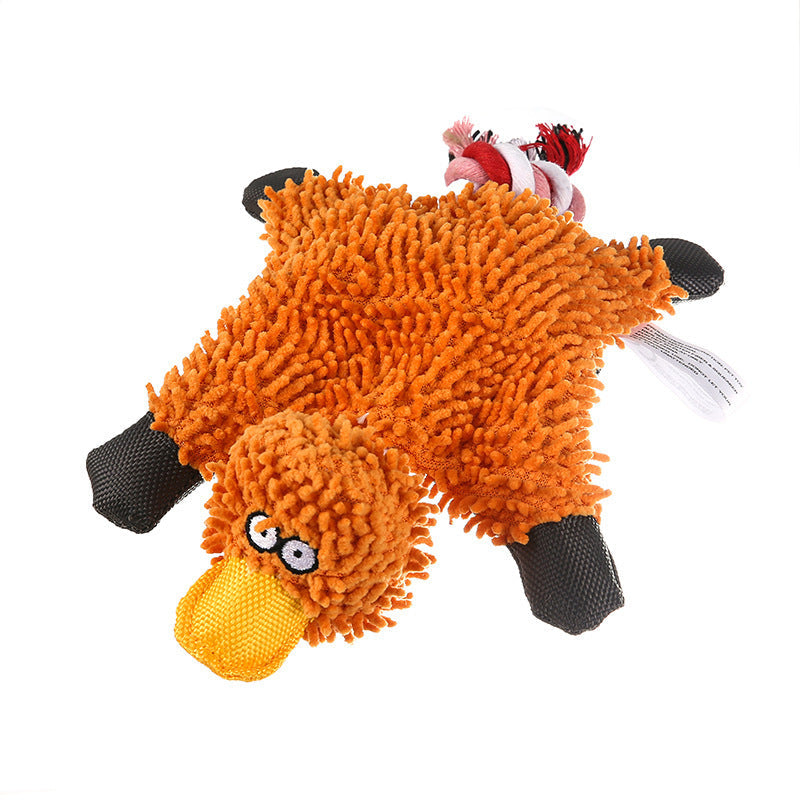 Mop Plush Pet Toy Duck Animal Dog Toys-4