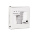 Muslin Squares Grey / White-0