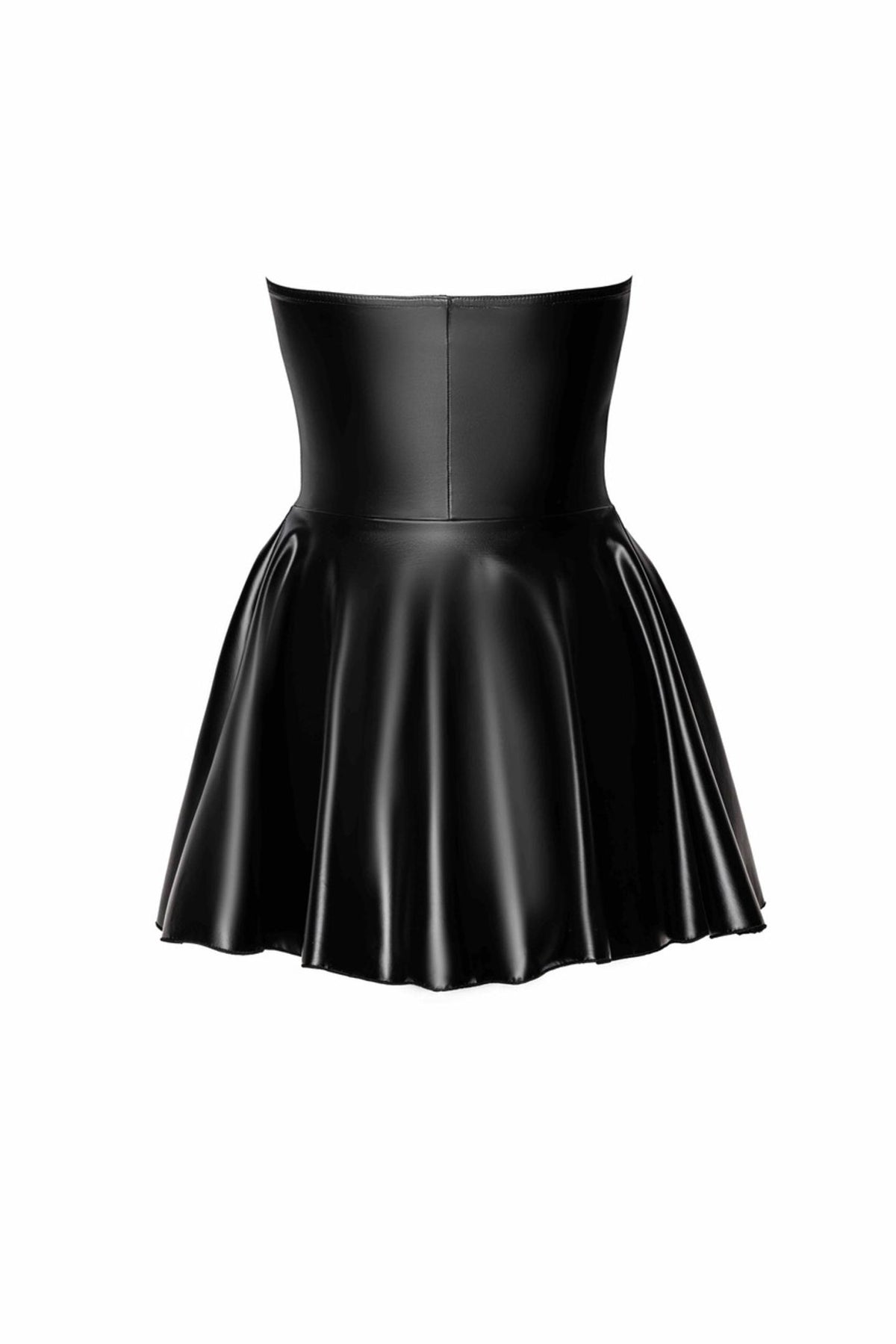 F308 Wetlook Minikleid - 3XL