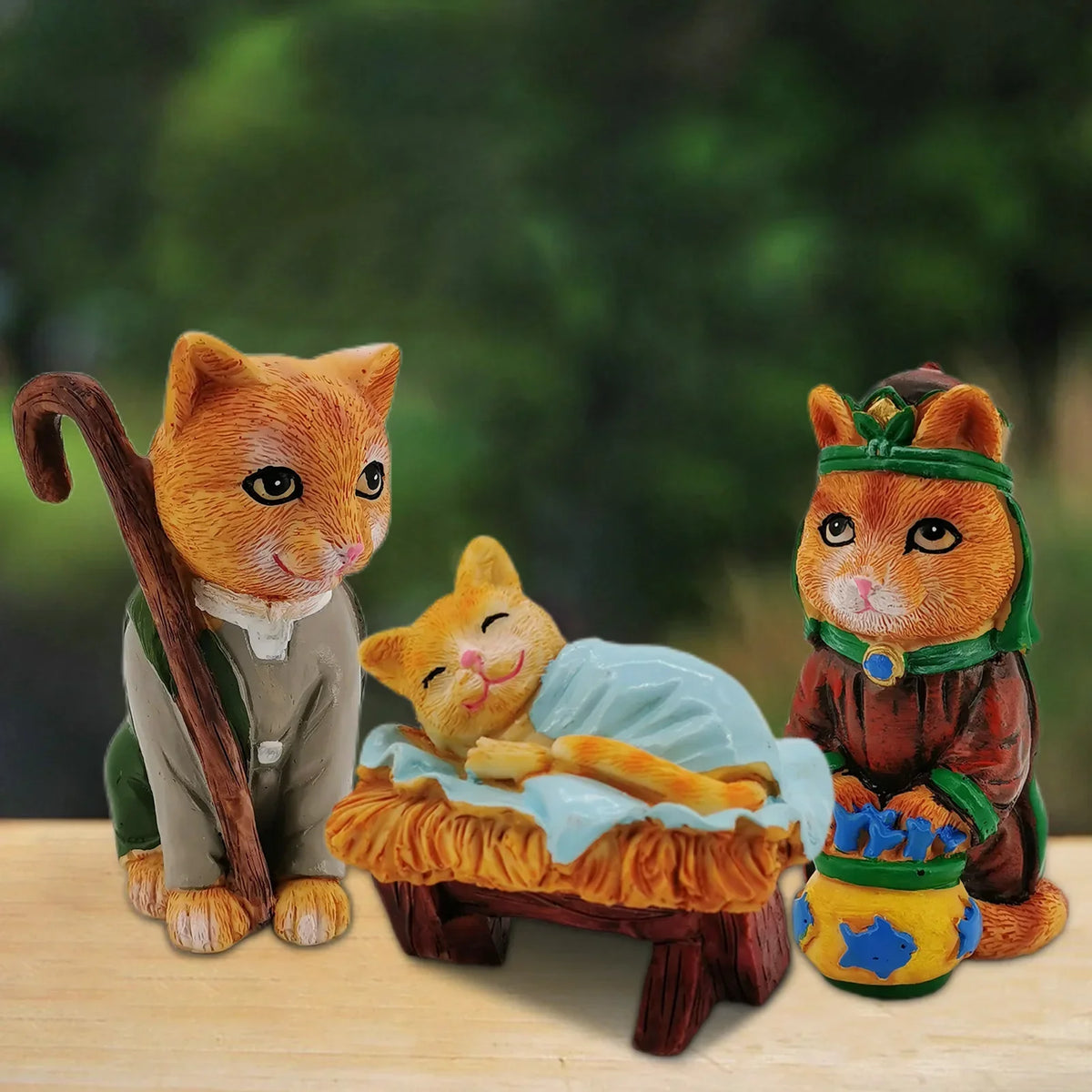 Nativity Royal Cats Christmas Decoration-3
