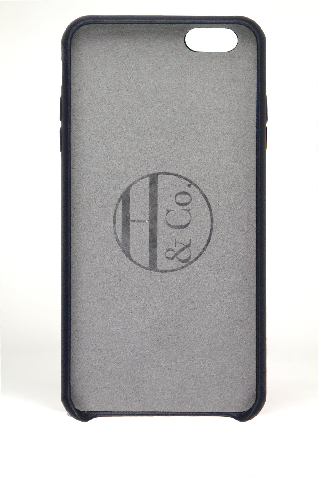 iPhone 6 Plus Case, Navy Leather-1