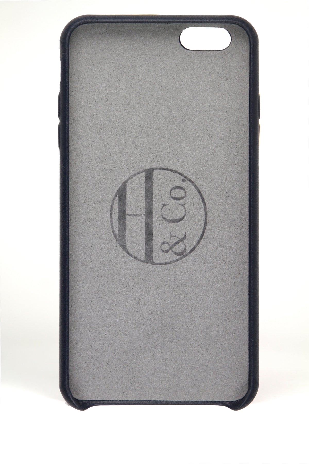 iPhone 6 Plus Case, Navy Leather-1