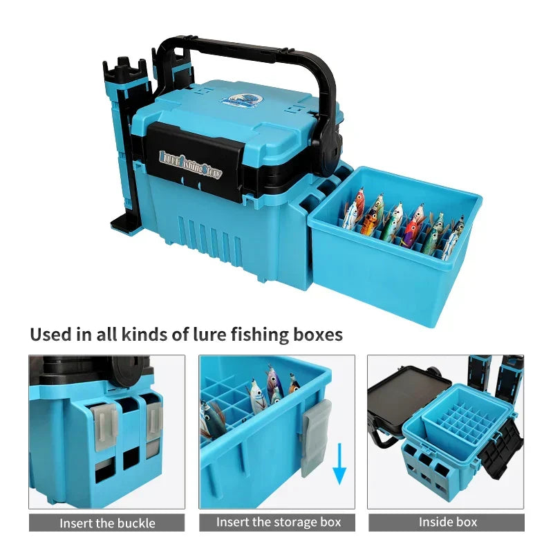 Luminous Fishing Tackle Box With 36 Grids-3