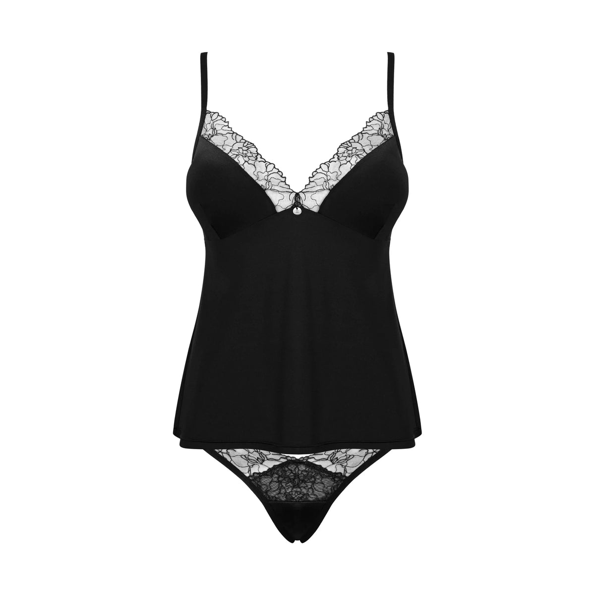 Obsessive Bella Rou Tank Top & Thong Panty-4