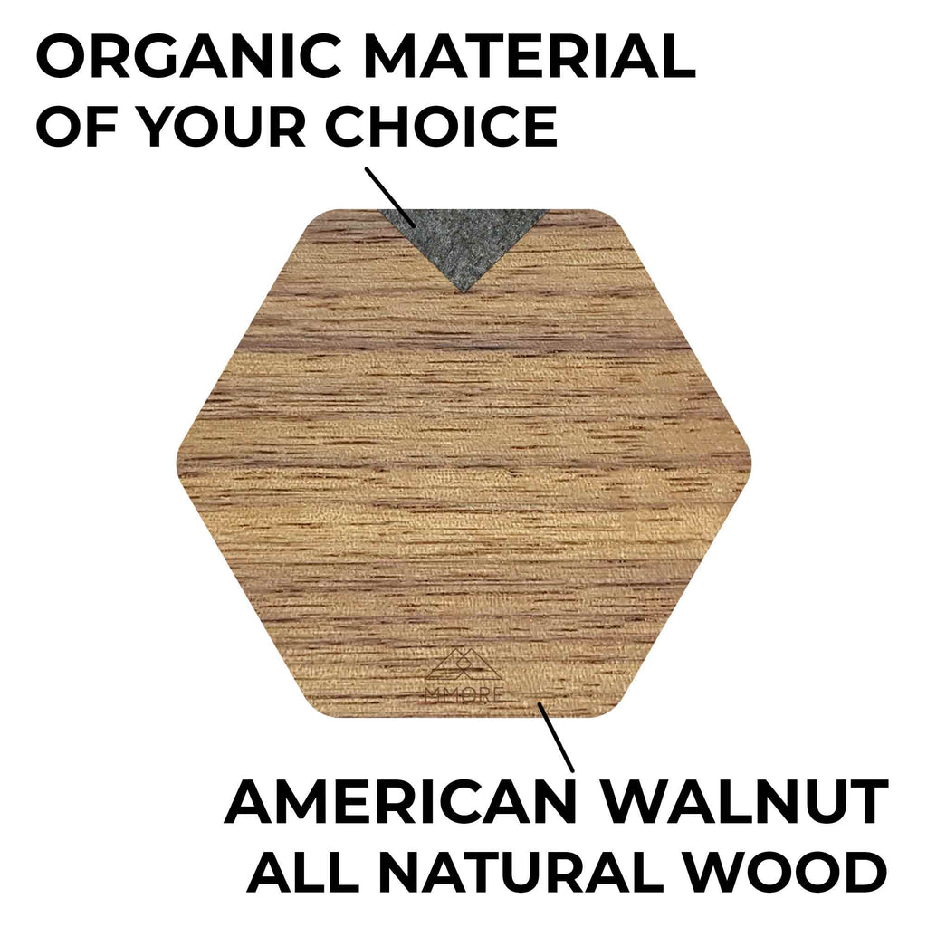 Wooden Coasters - American Walnut / Set of 4 Coasters-2