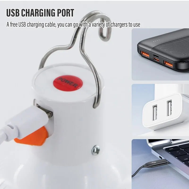 Outdoor USB Rechargeable LED Emergency Camping Light-4