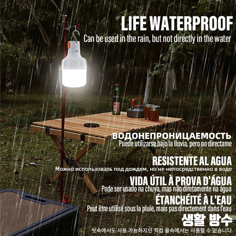 Outdoor USB Rechargeable LED Emergency Camping Light-2