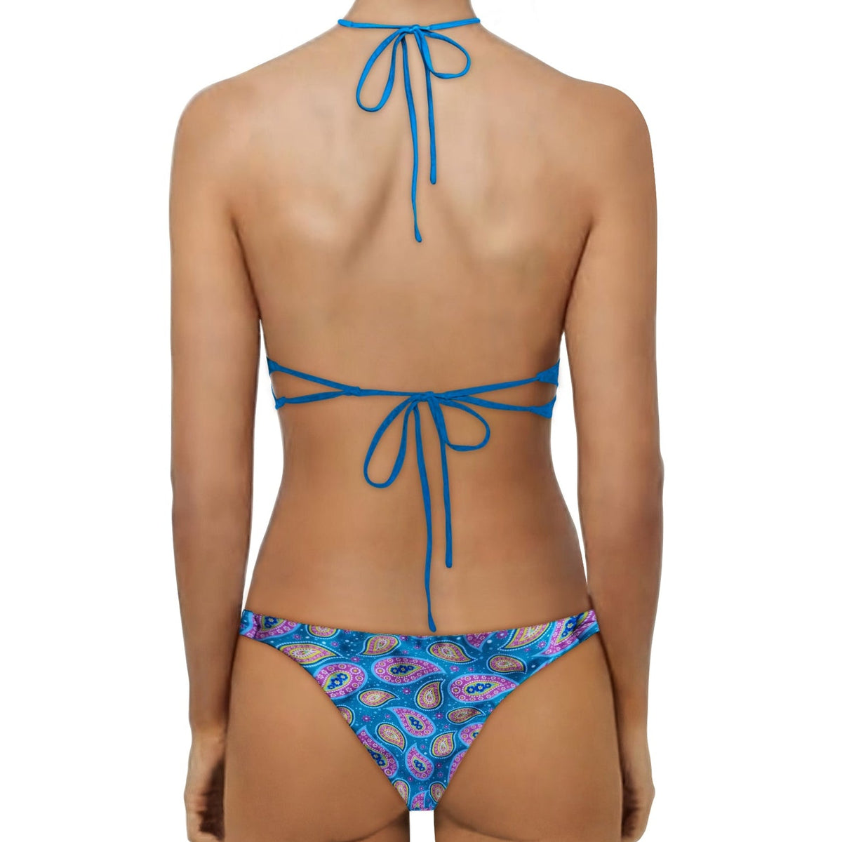 Loco Boutique Paisley Keyhole Front Bikini Top
