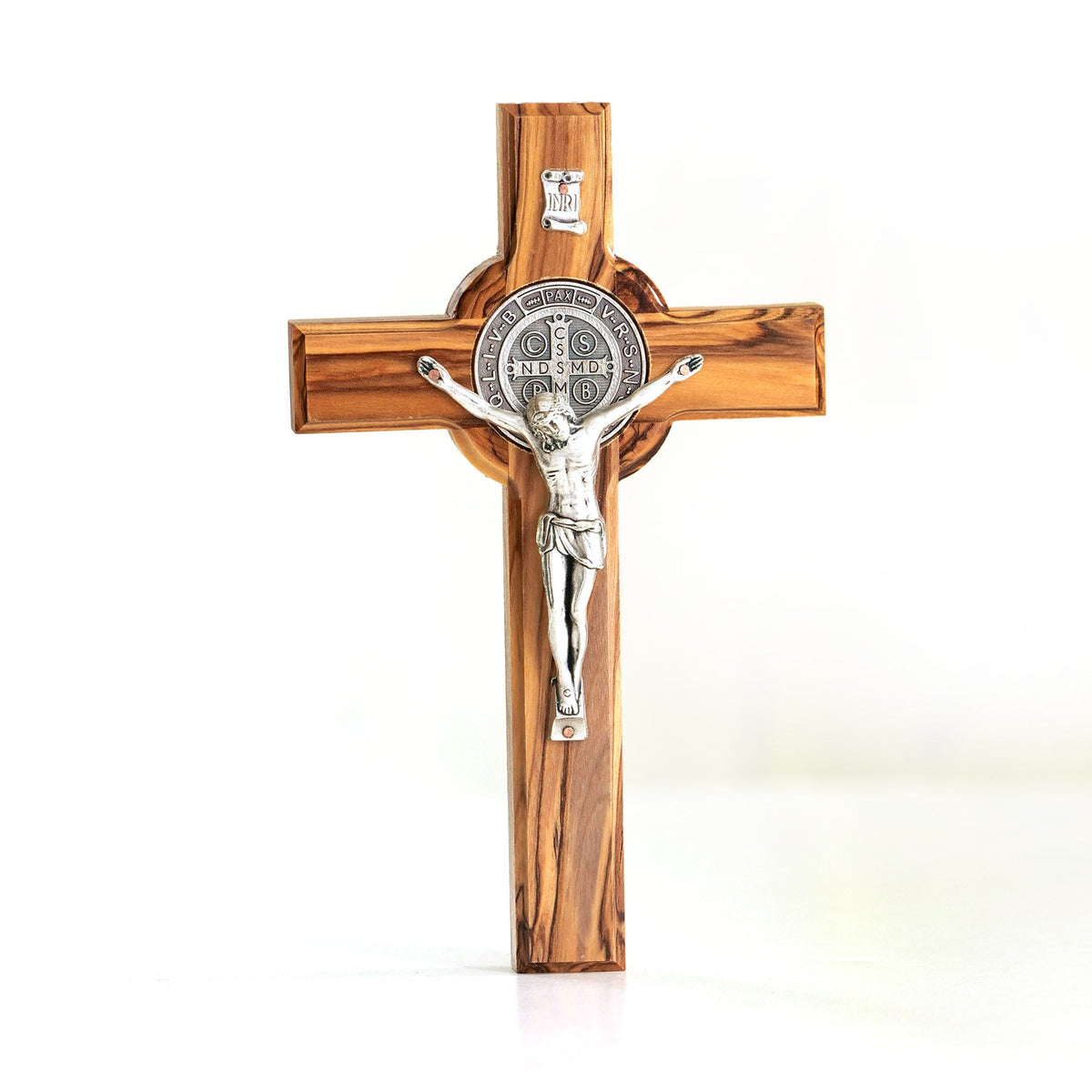 Zweite Wahl: St. Benedikt Kreuz aus Olivenholz – mit kleinen Makeln