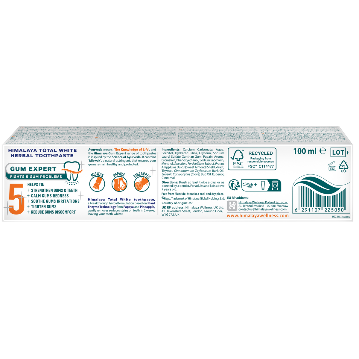 Himalaya Total White - Herbal Toothpaste