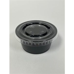 SOMI PC200GXBK, Cup Plastic Portion 2 oz PP 25x100 BLACK,  11.60 LBS, PACK SIZE 2500-0