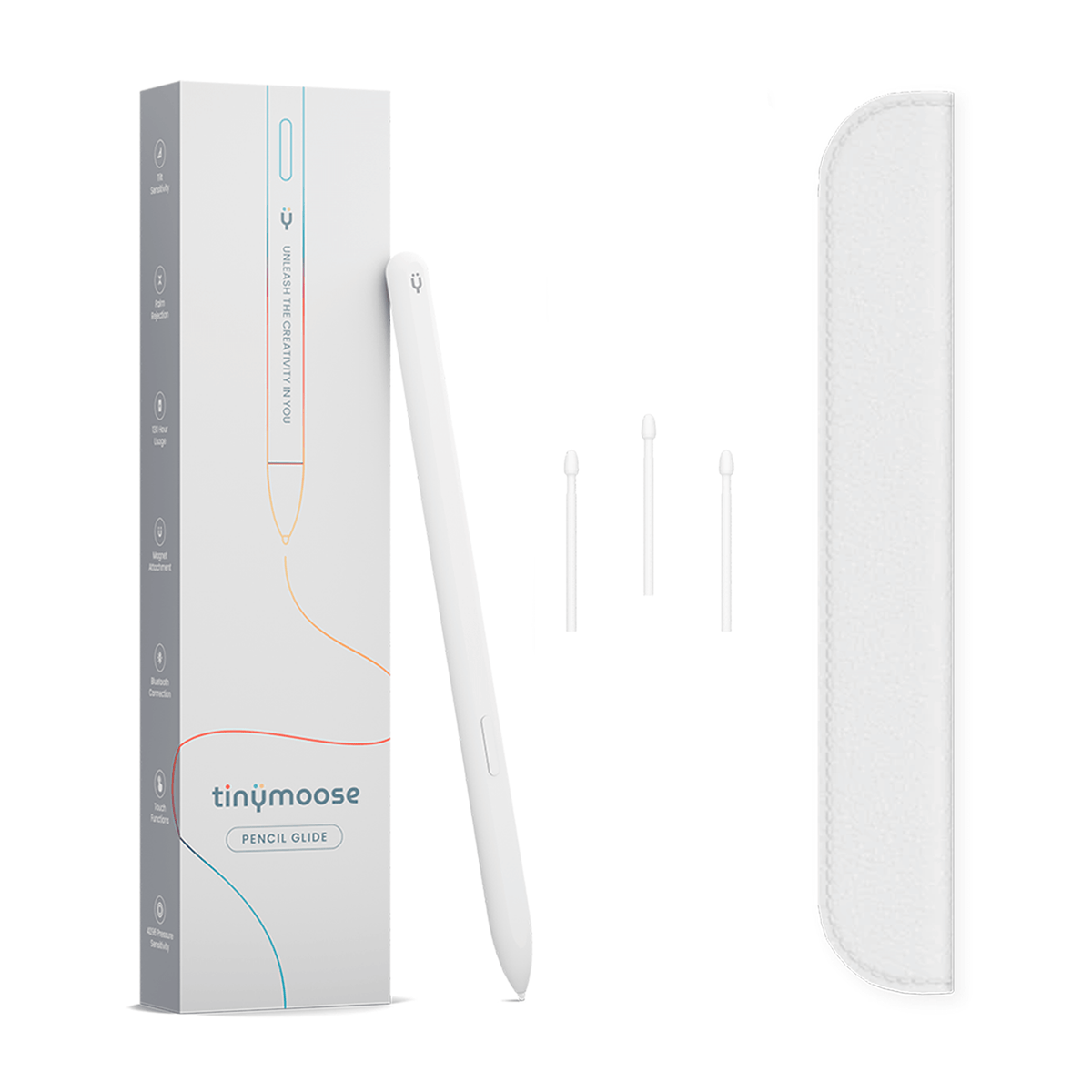 Pencil Glide | (Alpine White) Compatible with Samsung Galaxy Tab S7, S8, S9 & other EMR-supported tablets-3