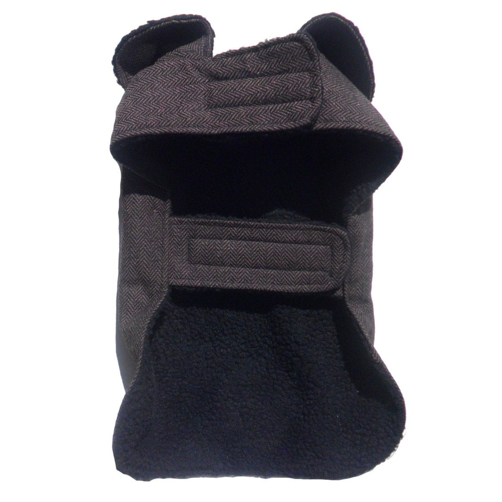 PA Brown Herringbone Dog Coat-1