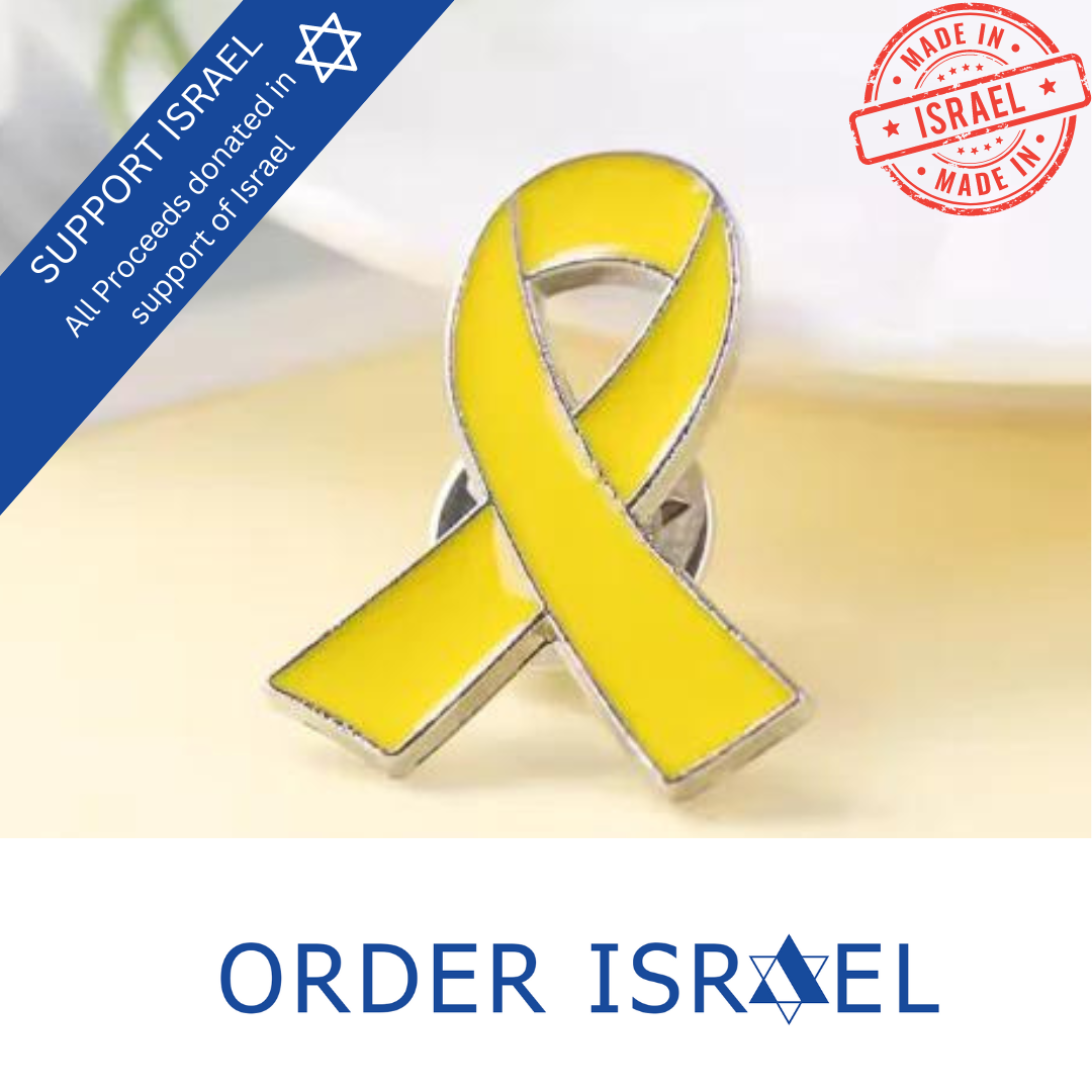 ''Bring Them Home NOW'' Yellow Ribbon Hostage Pin-0