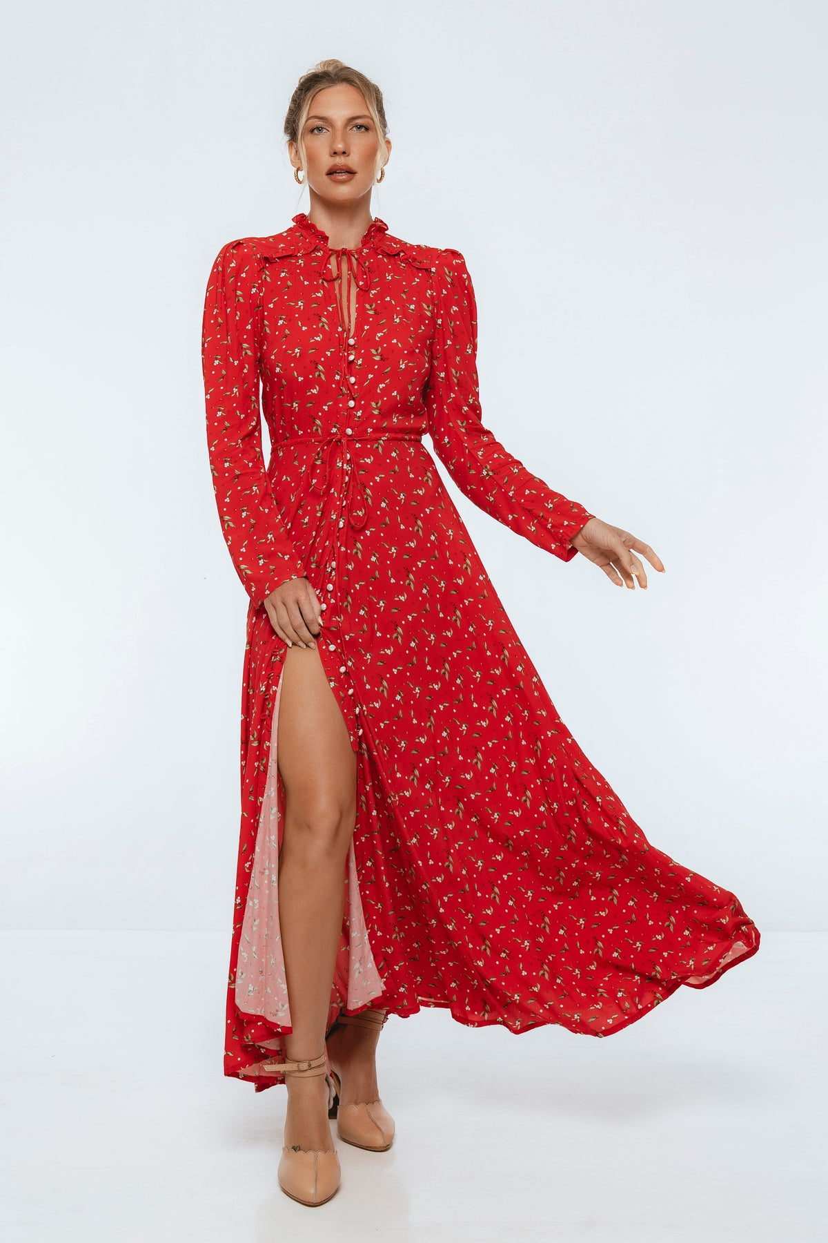 Poeme Long Sleeve Maxi Dress