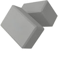 NNETM Set of 2 Premium Odor-Resistant Foam Yoga Blocks (Grey)-0
