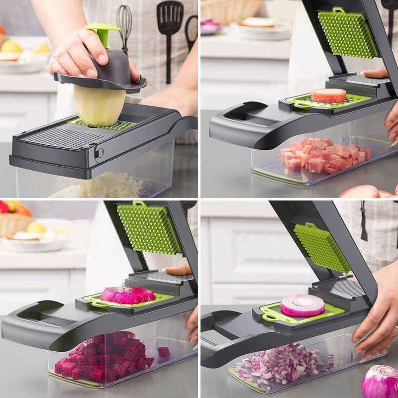 Pressed 14-piece Vegetable Cutter Kit-2
