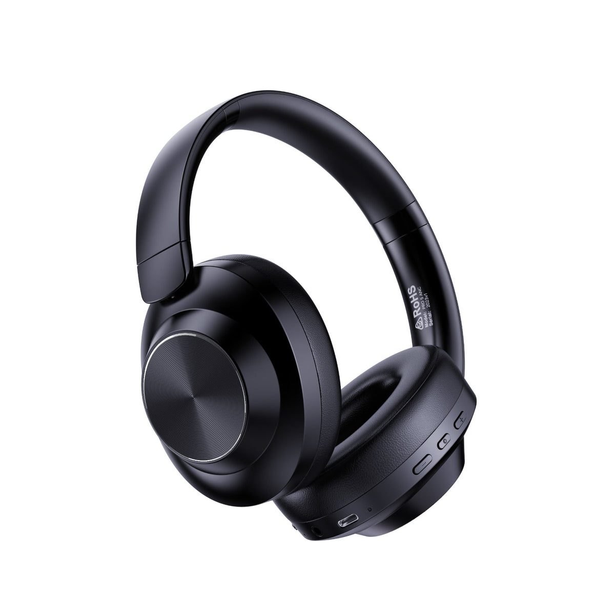 AIR PRO 5 ANC Matte Onyx Black (Active Noise Cancelling Over Ear Wireless Headphones)-1