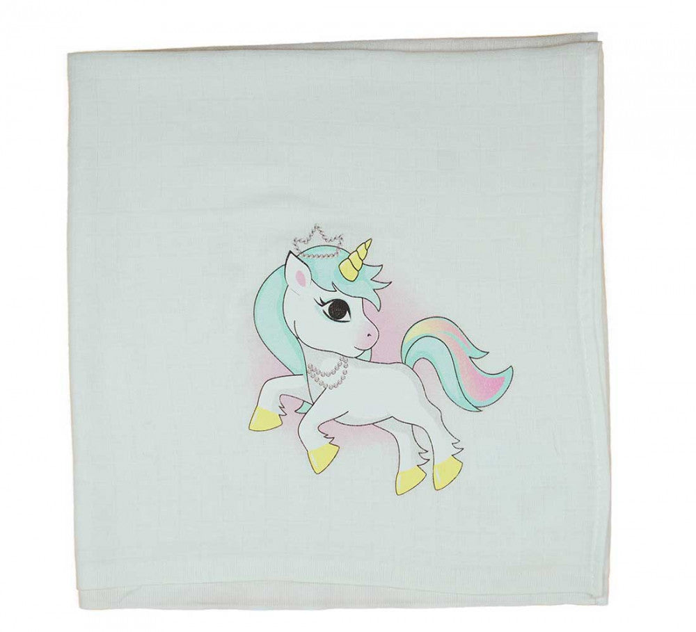 Unikornis textil-tetra pelenka 70 x 70 cm-0