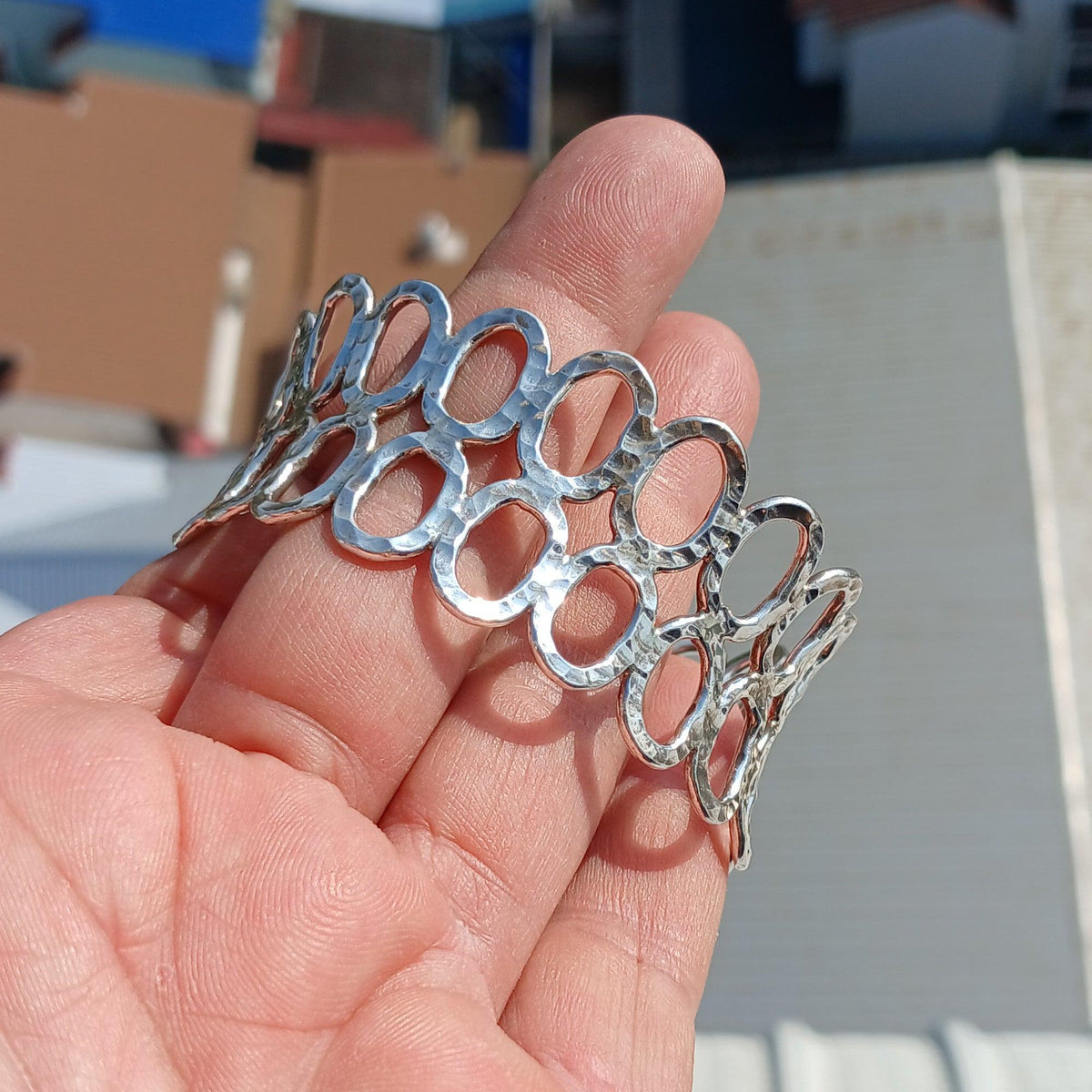 Minimalist Silver Bracelet, Sterling Silver Bracelet, Handmade Bracelet, Minimalist Bracelet, Sterling Silver Bracelet, Unique Design Bracelet-1