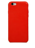 iPhone 6 Case, Red Leather-0