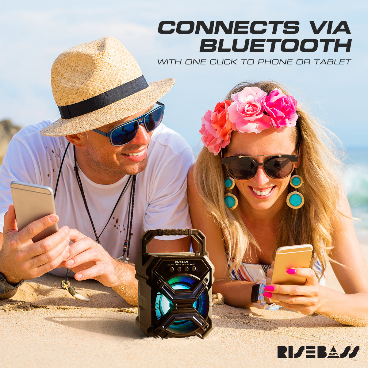 7-inch Portable Wireless Bluetooth Speaker w/ TWS Function-2