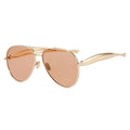 Fearless Gold Oversized Sunglasses-4