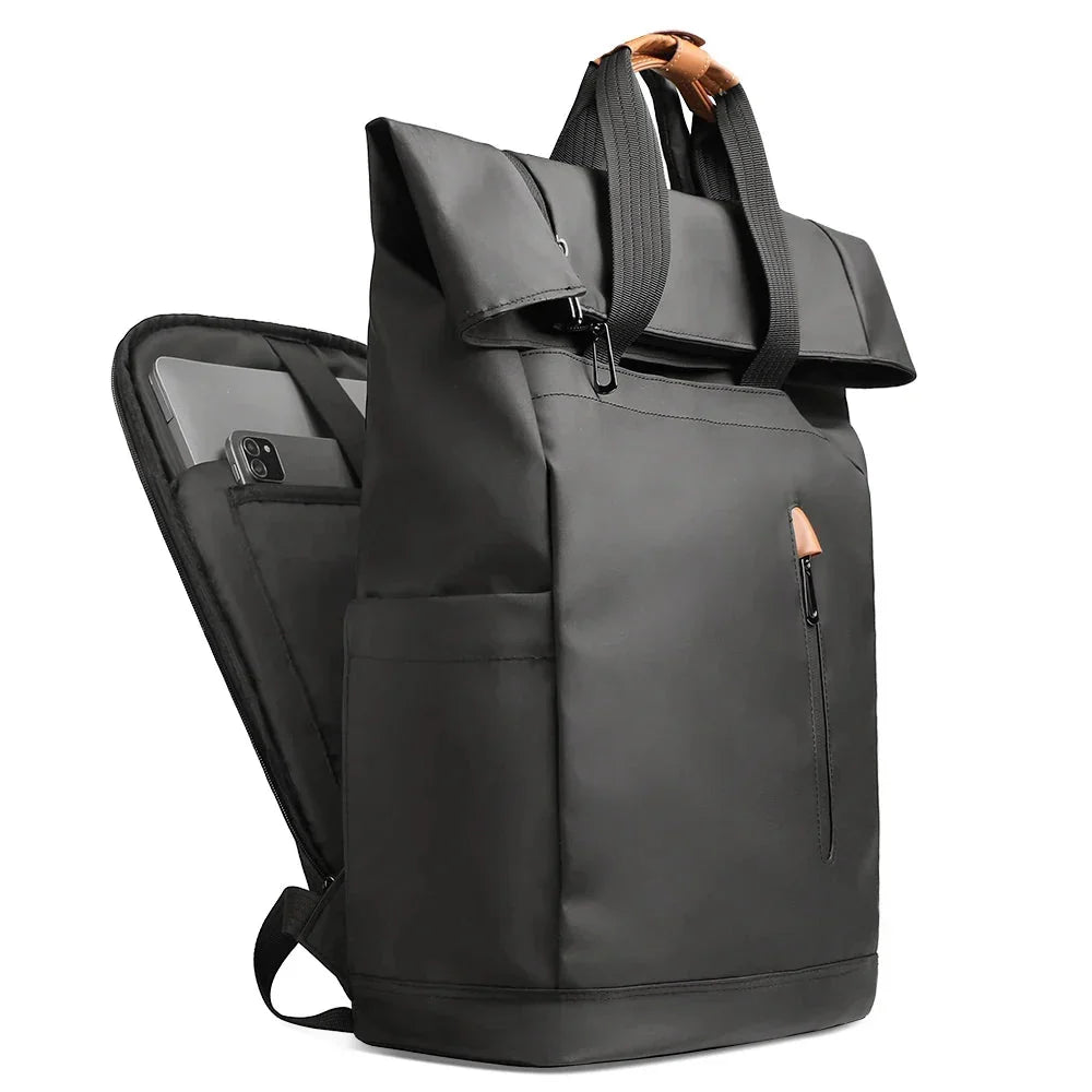 Ravel Expandable Laptop Backpack Waterproof Black-0