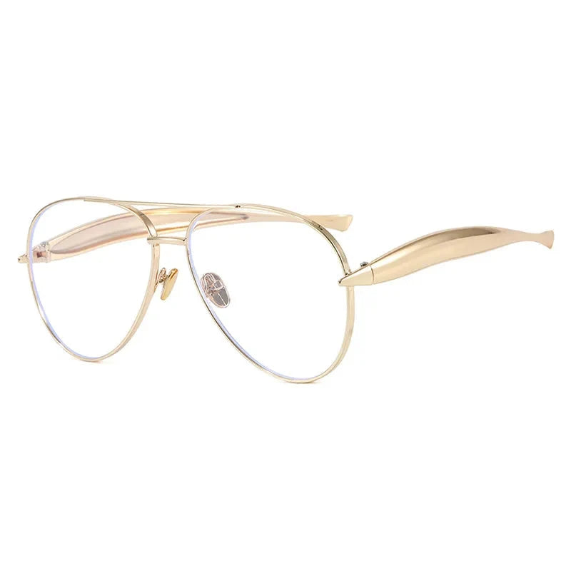 Fearless Gold Oversized Sunglasses-7