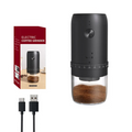 1800mAh Electric Coffee Grinder 40 Level Adjustable Burr Grinder Black-0